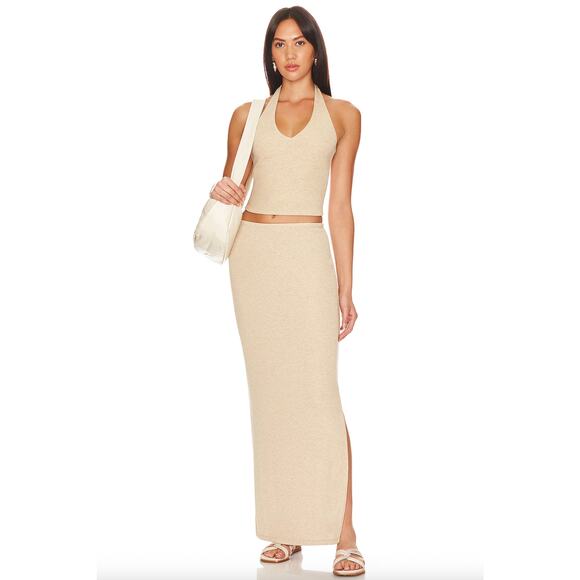LNA Dresses & Skirts - LNA Steph Rib Midi Skirt Medium
